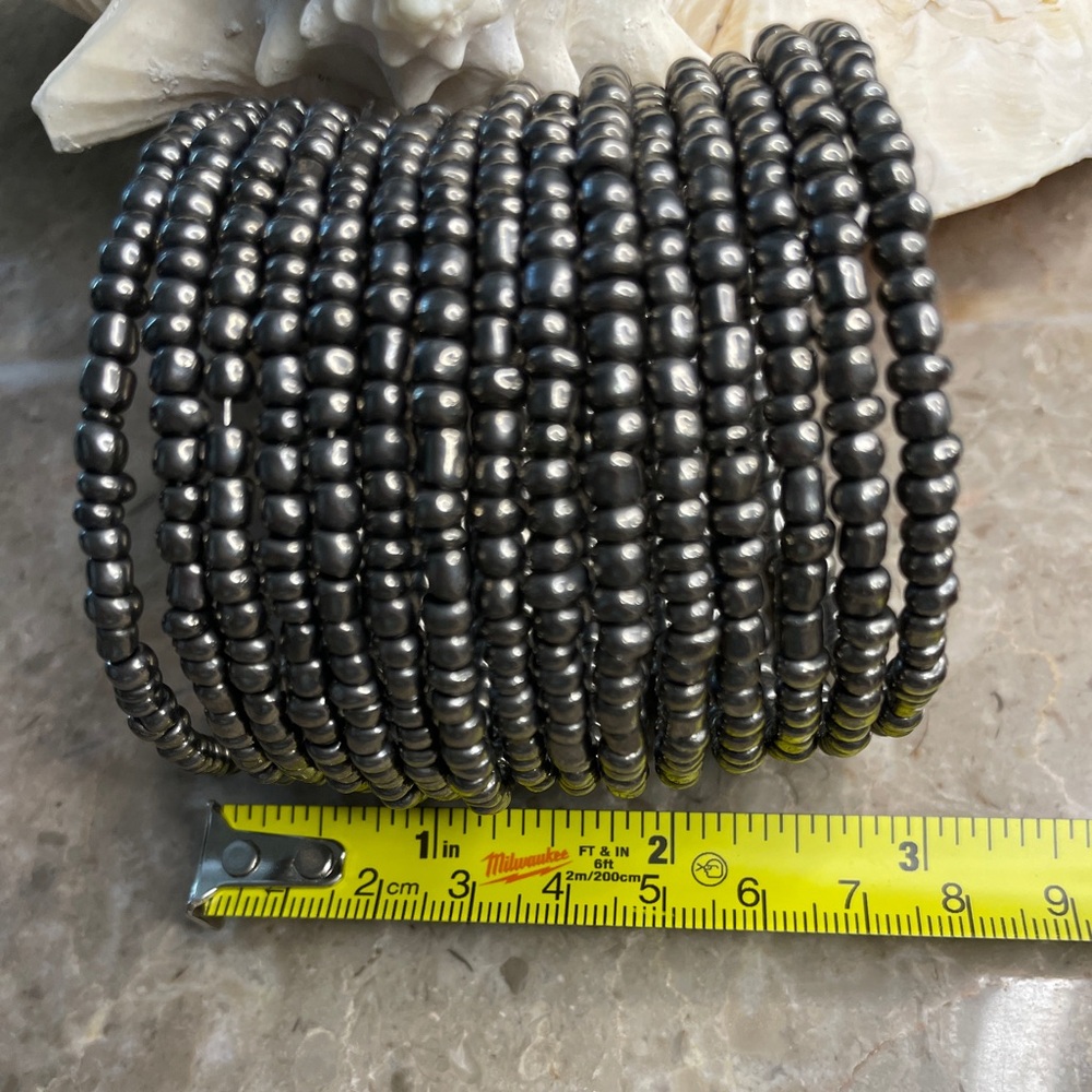 Gunmetal Beaded Bracelet - Picture 3 of 5